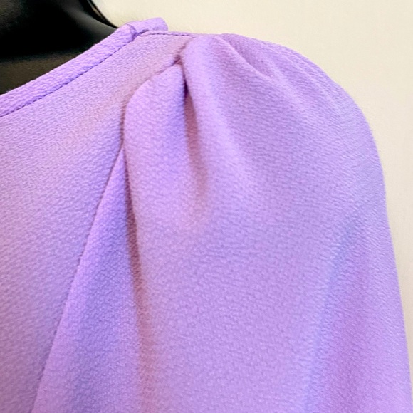 Purple 3 Quarter Length Blouse - Picture 4 of 4